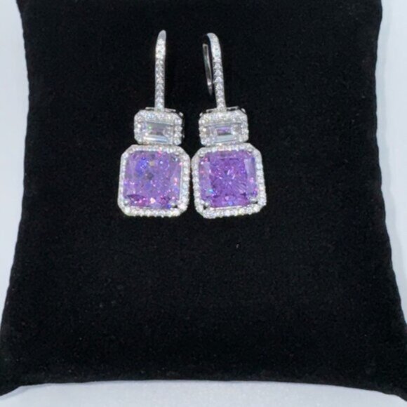 14k 4ct Kunzite Earrings - Picture 4 of 7